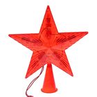 Фигура "Звезда Красная ёлочная" 16Х16 см, пластик, 10 ламп, 240V КРАСНЫЙ - Фото 2