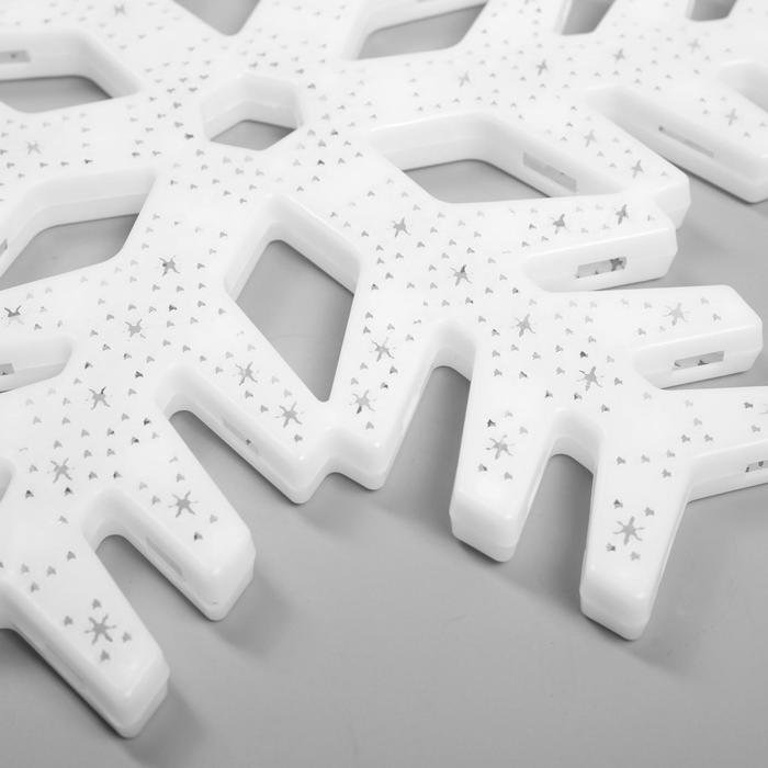Светодиодная фигура «Снежинка» 40 см, пластик, 220 В, свечение мульти (RG/RB) - фото 1889142093