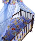 Комплект в кроватку "Медвежата" (4 предмета), цвет голубой (арт. 1515) - Фото 7