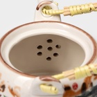 Чайник заварочный «Пейзаж», 600 мл, с металлическим ситом, керамика - Фото 3