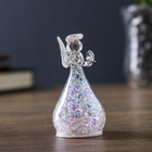 Сувенир стекло "Ангелочек со снежной юбкой" 7х3,7х3,7 см - Фото 2