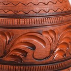 Кувшин с крышкой "Резной", декор, глазурь, красная глина, 1 л, микс - Фото 4