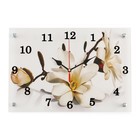 Часы-картина настенные, интерьерные "Орхидея", бесшумные, 25 х 35 см - фото 3586417