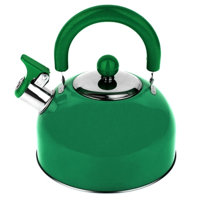 Чайник со свистком "Радуга", макс. объем 2,1 л, цвет зеленый