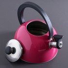 Чайник "Аманда", 1,8 л, со свистком, фиксированная ручка, цвет розовый - Фото 3