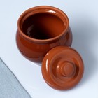 Горшочек для запекания Кунгурская керамика «Стандартный», 650 мл, коричневый - Фото 2