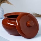 Жаровня Кунгурская керамика «Стандарт», 3 л, керамика, коричневая - Фото 2