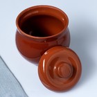 Горшок для запекания Кунгурская керамика «Аппетитный», 700 мл, коричневый - Фото 2