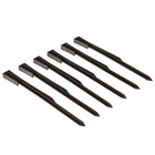 Колышек для крепления бордюрной ленты, h = 30 см, набор 6 шт., коричневый - Фото 1