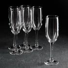 Набор стеклянных бокалов для шампанского Imperial plus, 155 мл, 6 шт - фото 4548807