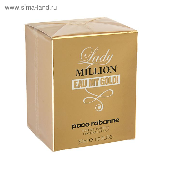 Туалетная вода Paco Rabanne Lady Million Eau My Gold, 30 мл - Фото 1