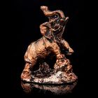 Сувенир полистоун "Слоник" бронза, 5х2,5х3,7 см - Фото 1