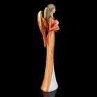 Сувенир полистоун "Золотистый ангел с сердцем" 27х7х9 см - Фото 2