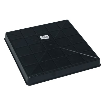 Поддон для рассады, 26.5×26.5×3 см, пластик, чёрный