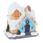 Сувенир полистоун "Ледяной домик" световой, 10х10х7 см - Фото 1