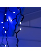 Гирлянда «Бахрома» 4 × 0.6 м, IP44, тёмная нить, 180 LED, свечение синее, мерцание белым, 220 В 1080162 - фото 319918179