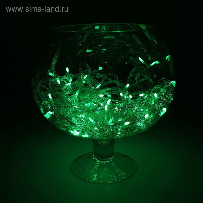 НИТЬ, 10 м, “Игла”, Н.С. LED-100-220V, контроллер 8 режимов, ЗЕЛЕНЫЙ - Фото 1