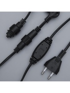 Гирлянда «Занавес» 2 × 9 м, IP44, УМС, тёмная нить, 1800 LED, свечение белое, 220 В - Фото 12