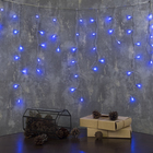 БАХРОМА "Игла", Ш:1.2 м, В:0.6 м., Н.С. LED-60-220V, контр. 8 режимов, СИНИЙ - Фото 1