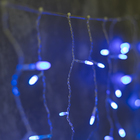 БАХРОМА "Игла", Ш:1.2 м, В:0.6 м., Н.С. LED-60-220V, контр. 8 режимов, СИНИЙ - Фото 2