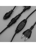 Гирлянда «Занавес» 2 × 9 м, IP44, УМС, тёмная нить, 1800 LED, свечение мульти, 220 В - Фото 12