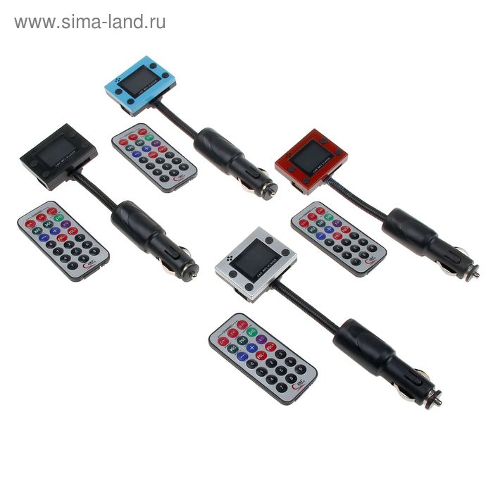 FM - трансмиттер Luazon, USB/SD/MicroSD/MP3/WMA, МИКС - Фото 1