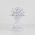 Ночник проектор «Цветок» 12.5 см, свечение RGB, 220 В, белый - Фото 2