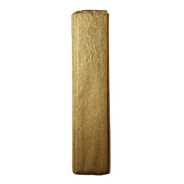 Бумага крепированная 50 х 200 см, в рулоне, 32 г/м2, золотой