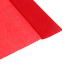 Бумага крепированная 50 х 200 см, в рулоне, 32 г/м2, красная - Фото 1