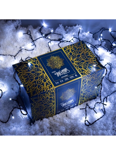 Гирлянда «Занавес» 2×3 м, IP44, УМС, тёмная нить, 760 LED, свечение белое, 220 В