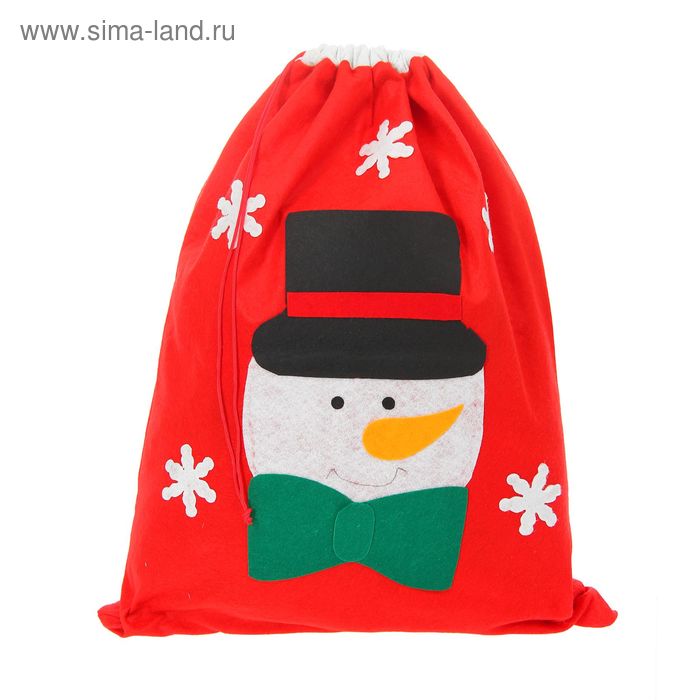 Новогодний мешок "Снеговик" - Фото 1