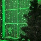 Гирлянда "Занавес" уличная УМС, 2 х 3 м, 2W LED-760-220V, фиксинг, нить белая, свечение зелёное - Фото 1