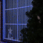 Гирлянда "Занавес" уличная УМС, 2 х 6 м, 2W LED-1440/280-220V, мерцание, нить тёмная, свечение фиолетовое - Фото 1