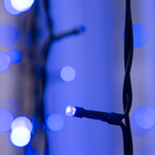 Гирлянда "Занавес" уличная УМС, 2 х 6 м, 2W LED-1440/280-220V, мерцание, нить тёмная, свечение фиолетовое - Фото 2