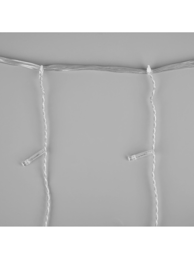 Гирлянда «Занавес» 2×3 м, IP20, прозрачная нить, 720 LED, свечение жёлтое, 8 режимов, 220 В