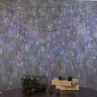 Гирлянда "Бахрома", УМС вилка, 5.2 х 0.6 м, LED-299-220V, мигает, нить прозрачная, свечение мульти (RGB) - Фото 6