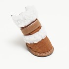 Ботинки «Унты», набор 4 шт., размер 2 (подошва 5×3.8 см), коричневые - Фото 2