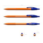 Ручка шариковая ErichKrause R-301 Matic Orange, узел 0.7 мм, автоматическая, стержень синий - Фото 2