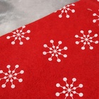 Колпак новогодний «Снежинки» 40×27 см, красный - Фото 4