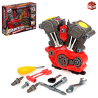 Конструктор «Двигатель внутреннего сгорания», световые и звуковые эффекты, 31 деталь - Фото 1