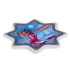 Рождественский магнит "Ангел", керамика, деколь, золото - Фото 2