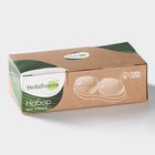 Набор для специй BellaTenero, 3 предмета: солонка 40 мл, перечница 40 мл, подставка, на бамбуковой подставке, фарфор, белый - Фото 9