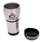 Термокружка "Арктика", невакуумная нерж., автомобильная без ручки 400 мл "Стальная" - Фото 2