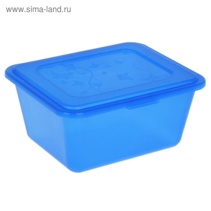 Контейнер для продуктов 1,2 л Deco, цвет голубой - Фото 1