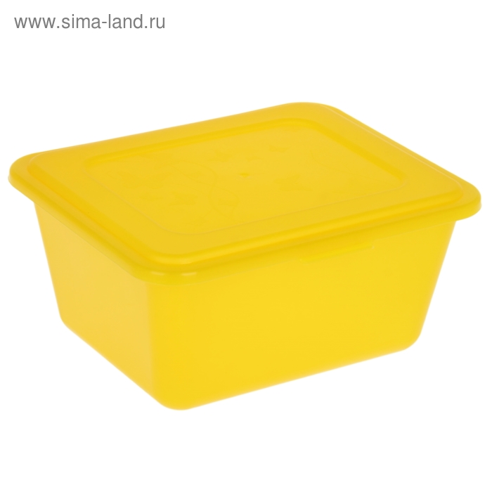 Контейнер для продуктов 1,2 л Deco, цвет жёлтый - Фото 1