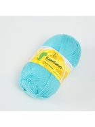 Пряжа для вязания спицами, крючком «Камтекс. Бамбино», 35% шерсть меринос, 65% акрил, 150 м/50 г, (023 св. бирюзовый) - Фото 3