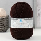 Пряжа "Аргентинская шерсть" 100% импортная п/т шерсть 200м/100гр (063, шоколад) - Фото 1