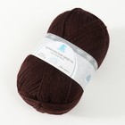 Пряжа "Аргентинская шерсть" 100% импортная п/т шерсть 200м/100гр (063, шоколад) - Фото 3