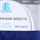 Пряжа "Аргентинская шерсть" 100% импортная п/т шерсть 200м/100гр (019, василек) - Фото 3