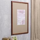 Фоторамка для фото 40×60 см Bridgeport, сосна, коричневая, (пластиковый экран) - Фото 2